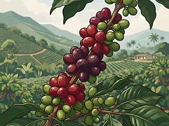 El Mirador β coffee farm illustration 3