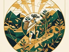 Albeiro Ramirez — coffee farmer illustration 2