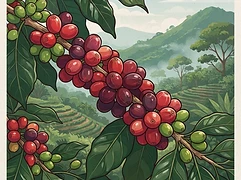 La Bandera — coffee farm illustration 3