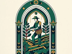Moises Herrera and Marysabel Caballero — coffee farmer illustration 2