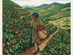 Anthony Kimani — coffee farmer illustration 1