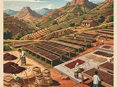 Mulugeta Drying Station — coffee farm illustration 2