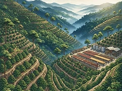 Finca El Puente — coffee farm illustration 1