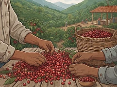 Juan Benitez — coffee farmer illustration 2