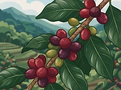 Finca Manantial — coffee farm illustration 3