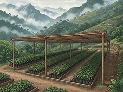 Julio Madrid and Julio Quiceno — coffee farmer illustration 3