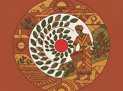 Sike Bokossa community — coffee farmer illustration 1