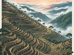 Muthonjo — coffee farm illustration 1