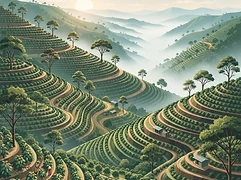 Sisters of Mary Immaculate — coffee farm illustration 1