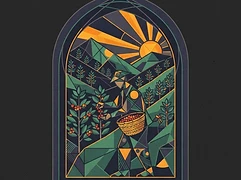 Mayan Harvest (Rosalba Cifuentes Tovía) — coffee farmer illustration 1