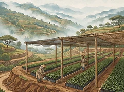 Tuke Yute — coffee farmer illustration 3