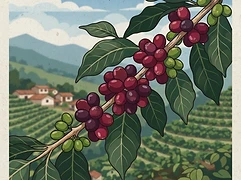 La Salsa — coffee farm illustration 3