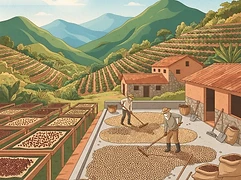 Fazenda Irmãs Pereira — coffee farm illustration 2