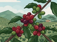 La Mina — coffee farm illustration 3