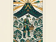 Ikawa House — coffee farmer illustration 2