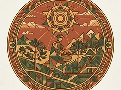 Kawacom — coffee farmer illustration 1