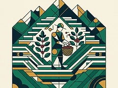Orgánica cooperative — coffee farmer illustration 3