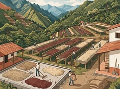 La Lomita β coffee farm illustration 2