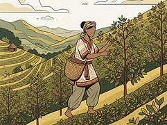Duromina Cooperative members — coffee farmer illustration 1