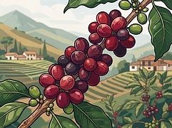 El Roble β coffee farm illustration 3