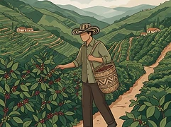 Marta and Jose Florez — coffee farmer illustration 1