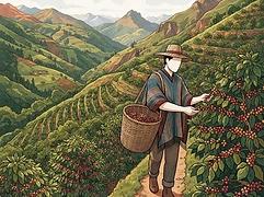 Alejandrina Maytan — coffee farmer illustration 1