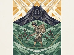 Marysabel Caballero and Moises Herrera — coffee farmer illustration 3