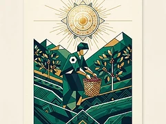Four farms in the El Batan community — coffee farmer illustration 1