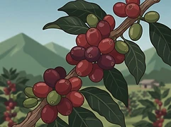 El Calamar β coffee farm illustration 3