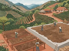 Sítio Santa Marta — coffee farm illustration 2