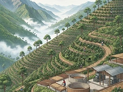 Finca La Bendición — coffee farm illustration 1
