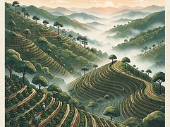 Fazenda Caxambu — coffee farm illustration 1