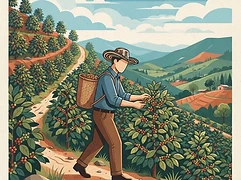 Jhonathan Gasca — coffee farmer illustration 1