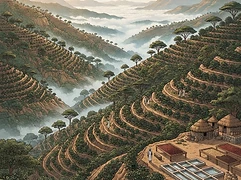 Dumerso Coffee Co-Op β coffee farm illustration 1
