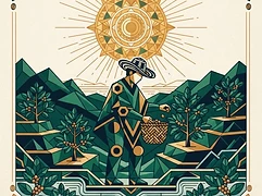 Santafé community growers — coffee farmer illustration 3
