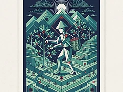 Ajoy and Pranoy Thipaiah — coffee farmer illustration 1