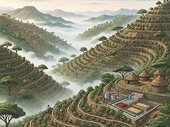 Mate Matiwos β coffee farm illustration 1