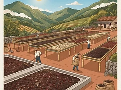 El Ocotal — coffee farm illustration 2