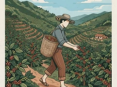 Jose Martinez Guzman — coffee farmer illustration 1