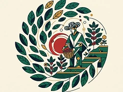 Santafé community growers — coffee farmer illustration 1