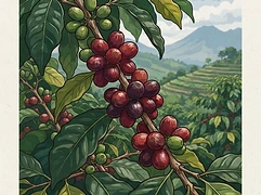 Las Moritas — coffee farm illustration 3