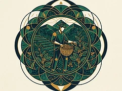 Ana María Caicedo and Pablo Orlando Chavez — coffee farmer illustration 3