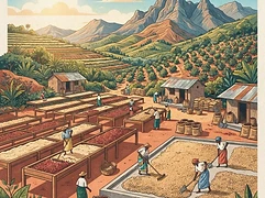 Ibonia Estate β coffee farm illustration 2
