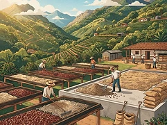 La Estrella β coffee farm illustration 2
