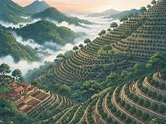 La Colina β coffee farm illustration 1