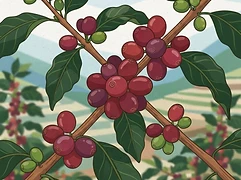 Yaye washing station β coffee farm illustration 3