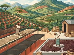 Karagoto Factory β coffee farm illustration 2