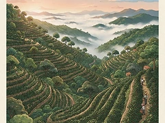 El Congo — coffee farm illustration 1
