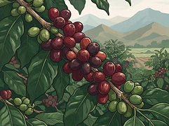 Las Virginias — coffee farm illustration 3