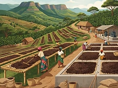 Weithaga β coffee farm illustration 2